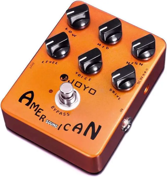 Main image of American Sound Amp Simulator Pedal of Fd 57 Deluxe Amplifier from Clean to Overdrive Sound for Electric Guitar Effect - Bypass (JF-14)