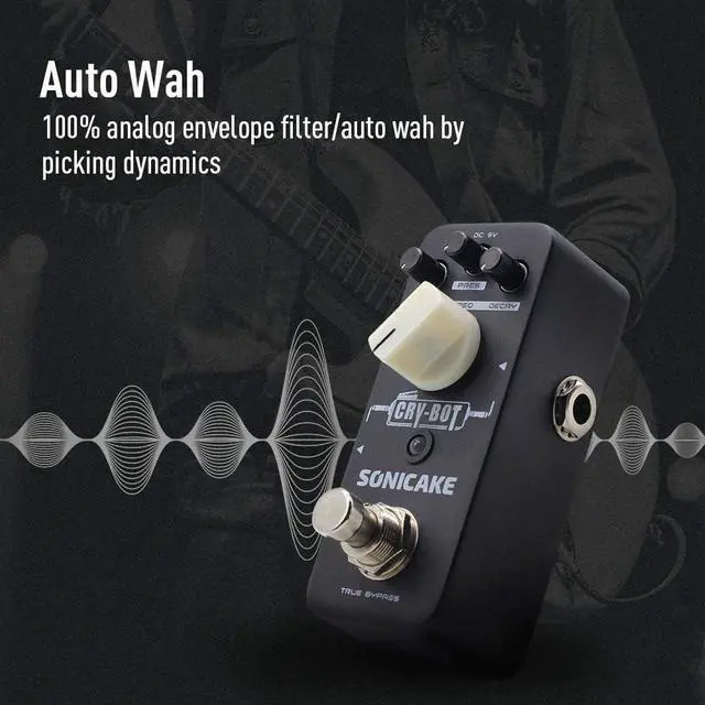 Alt view image 2 of 7 - Auto Wah Pedal Auto Wah Guitar Pedal Guitar Effect Pedal Envelope Filter Cry-Bot True Bypass
