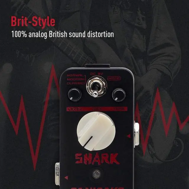 Alt view image 2 of 7 - Distortion Guitar Pedal 3 Modes Normal, Modern, Classic High Gain Distortion Guitar Effects Pedal True Bypass