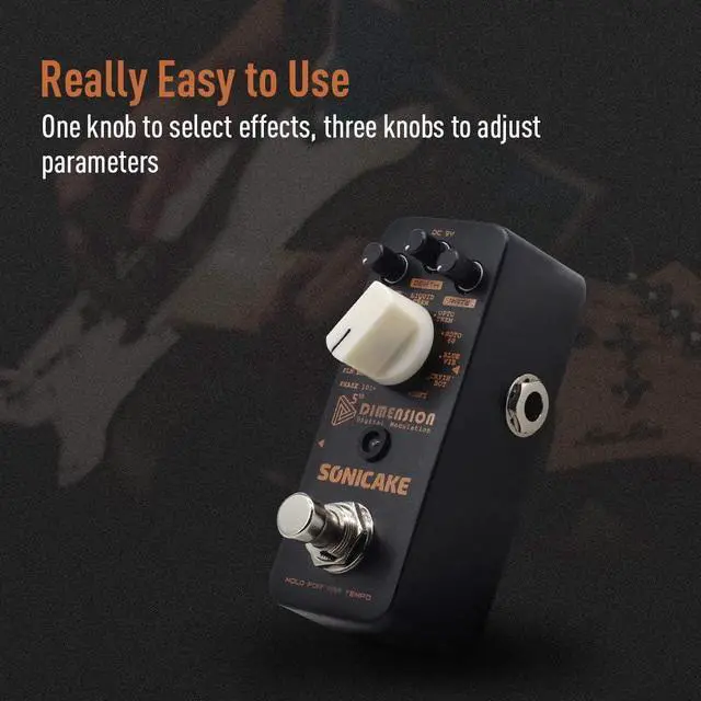 Alt view image 3 of 7 - Modulation Pedal Modulation Guitar Pedal Phaser Flanger Chorus Tremolo Vibrato Autowah Guitar Effects Pedal 11 Modes