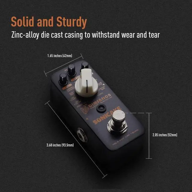 Alt view image 5 of 7 - Modulation Pedal Modulation Guitar Pedal Phaser Flanger Chorus Tremolo Vibrato Autowah Guitar Effects Pedal 11 Modes