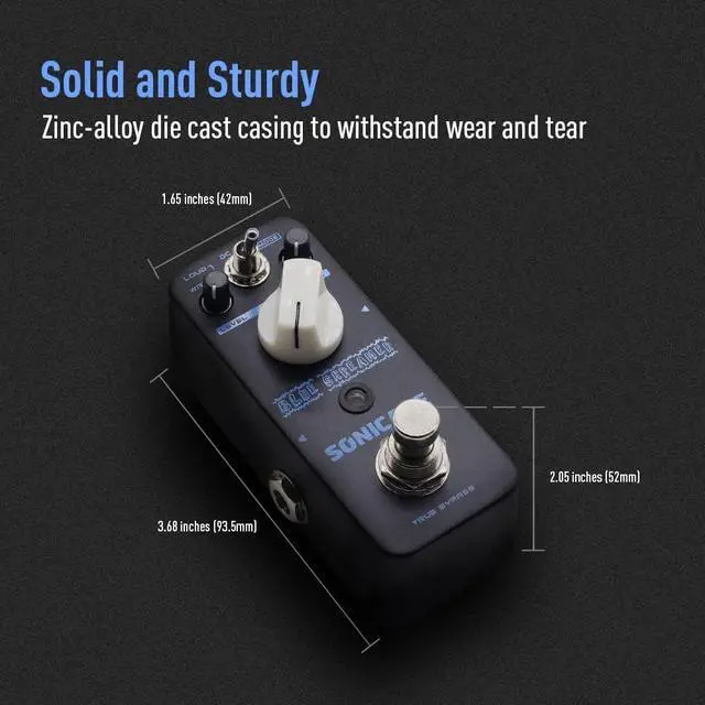 Alt view image 5 of 7 - Overdrive Pedal Overdrive Guitar Pedal Guitar Effects Pedal Vintage Dumble Blues Analog Blue Skreamer True Bypass