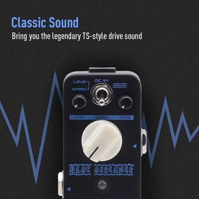 Alt view image 2 of 7 - Overdrive Pedal Overdrive Guitar Pedal Guitar Effects Pedal Vintage Dumble Blues Analog Blue Skreamer True Bypass