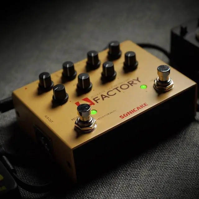 Alt view image 7 of 7 - Acoustic Guitar Effects Pedal with Analog Preamp and Digital Reverb Acoustic Instruments with XLR Output - A Factory
