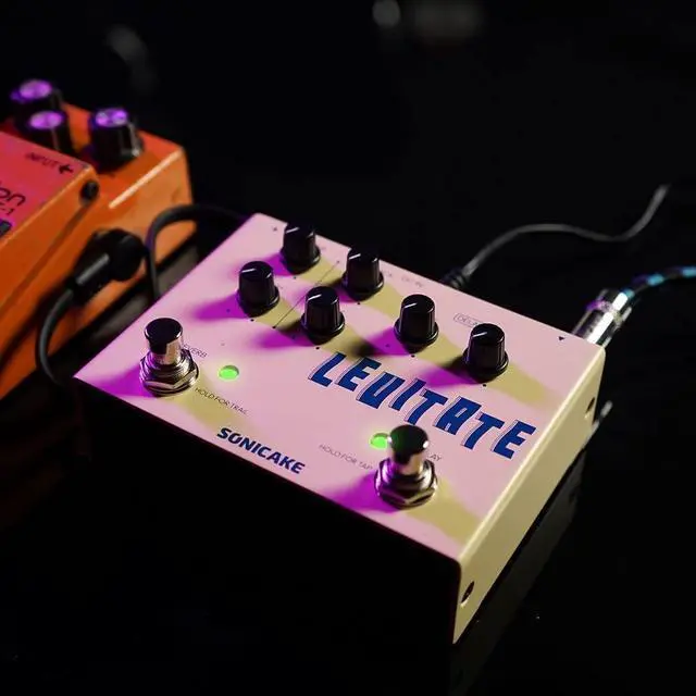 Alt view image 7 of 7 - Delay Reverb 2 in 1 Guitar Effects Pedal Digital Levitate