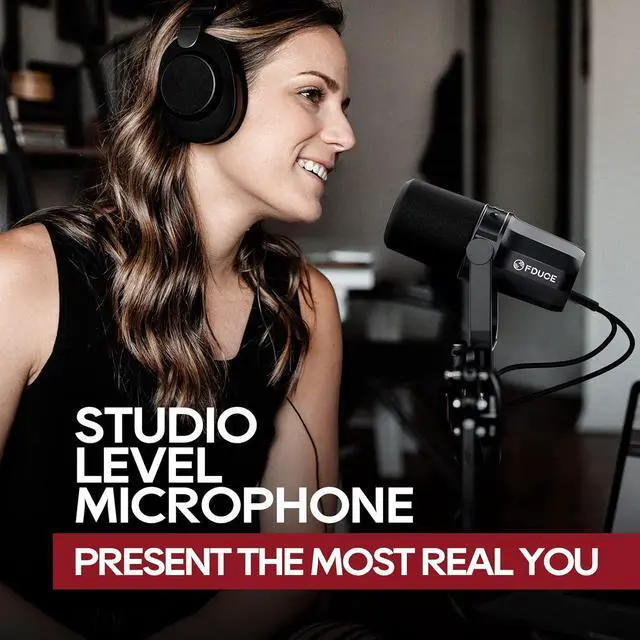 Alt view image 6 of 6 - SL40 USB/XLR Dynamic Microphone for Podcasting, Gaming, Live Streaming & Recording, Built-in Headphone Output, LED Mute Button, All Metal, Voice-Isolating Technology
