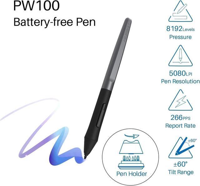 Alt view image 3 of 7 - Inspiroy H950P Drawing Tablet, 8x5 inch Digital Art Tablet with Battery-Free Stylus, 8192 Pen Pressure, Tilt, 8 Hot Keys, Graphic Tablet for Design, Writing, OSU, Work with Mac, PC, Mobile