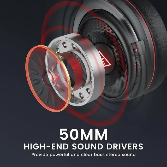 Alt view image 7 of 7 - E900 Pro USB Gaming Headset for PC - Computer Headset with Detachable Noise Cancelling Mic, 7.1 Surround Sound, 50MM Driver - Headphones with Microphone for PS4/PS5, Xbox One, Laptop, Office