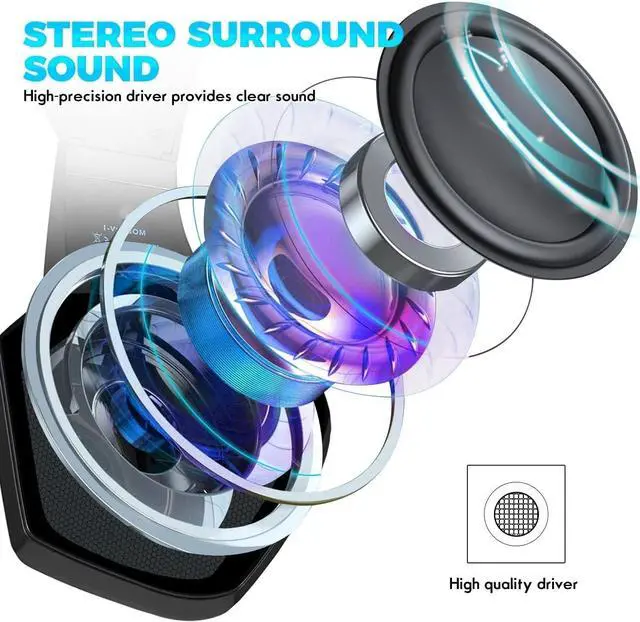 Alt view image 5 of 7 - Gaming Headset with Mic for Xbox One PS4 PS5 PC Switch Tablet, with Stereo Surround Sound & LED Light Noise Cancelling Over Ear Headphones