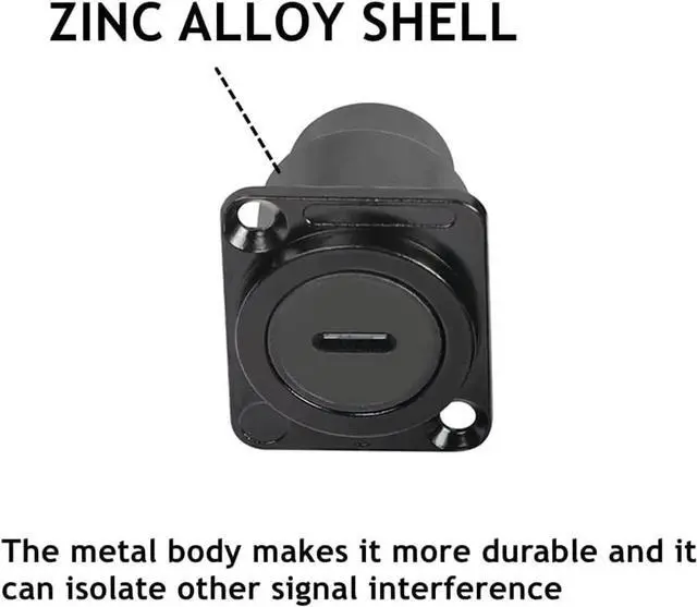 Alt view image 5 of 7 - 2PCS USB 3.1 Type C Panel Mount Coupler, D-Type Module USB C Pass Through Connector, Female to Female Bulkhead Extension Adapter