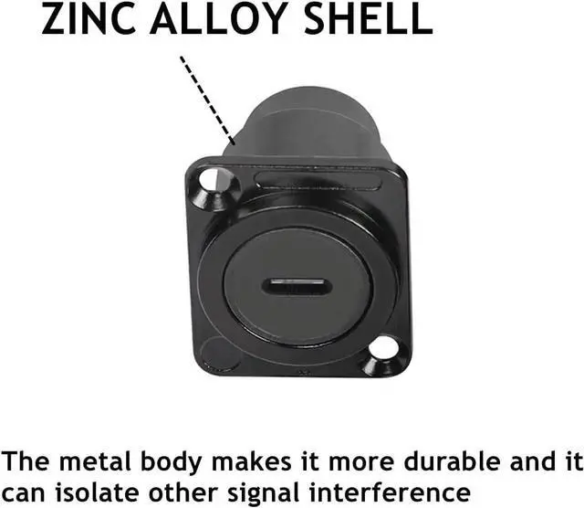 Alt view image 5 of 7 - 5PCS USB 3.1 Type C Panel Mount Coupler, USB C Pass Through Connector, Female to Female Bulkhead Extension Adapter