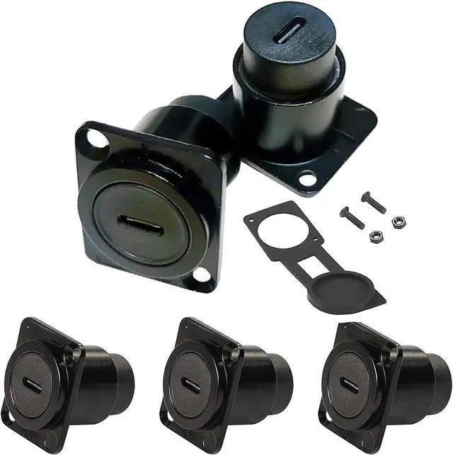 Main image of 5PCS USB 3.1 Type C Panel Mount Coupler, USB C Pass Through Connector, Female to Female Bulkhead Extension Adapter