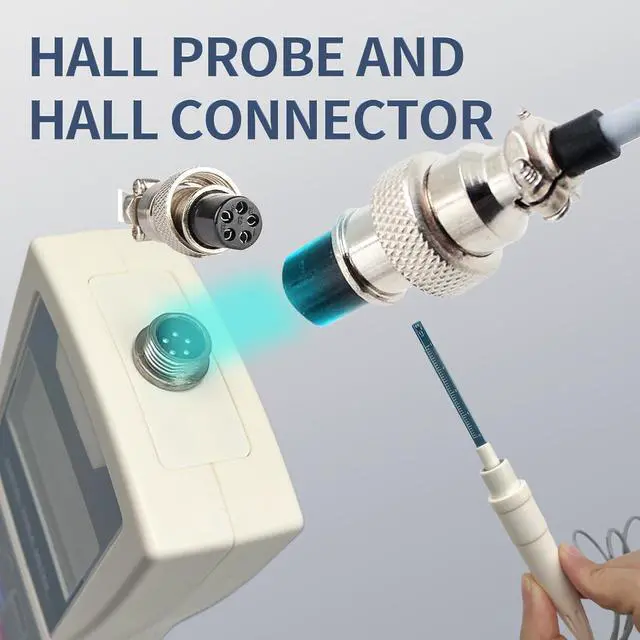 Alt view image 5 of 7 - Digital Tesla Meter Handheld Gaussmeter Surface Magnetic Field Tester 0-2500mT Accuracy ±5% with N/S Function for Measuring Surface Magnetic Field of Permanent,Mechanical Parts,Magnetic Separator