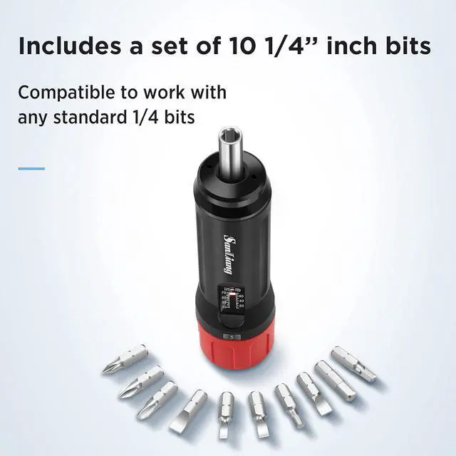 Alt view image 3 of 6 - Torque Screwdriver Wrench Driver Bits Set 10-70 Inch Pounds lbs for Maintenance,Tools, Bike Repairing and Mounting. (10-70 in-lbs)