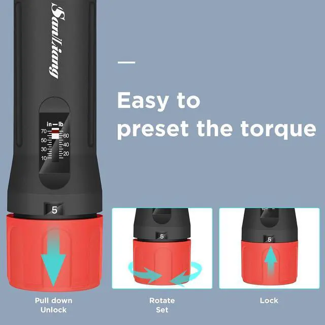 Alt view image 4 of 6 - Torque Screwdriver Wrench Driver Bits Set 10-70 Inch Pounds lbs for Maintenance,Tools, Bike Repairing and Mounting. (10-70 in-lbs)