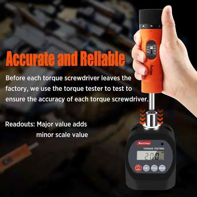Alt view image 4 of 7 - 36Pcs Torque Screwdriver Wrench Driver Set 10-70 Inch Pounds lbs with 29 S2 Bits,5 Drive Sockets ,1/4" Socket Adapter for Maintenance,Tools, Bike Repairing and Mounting.