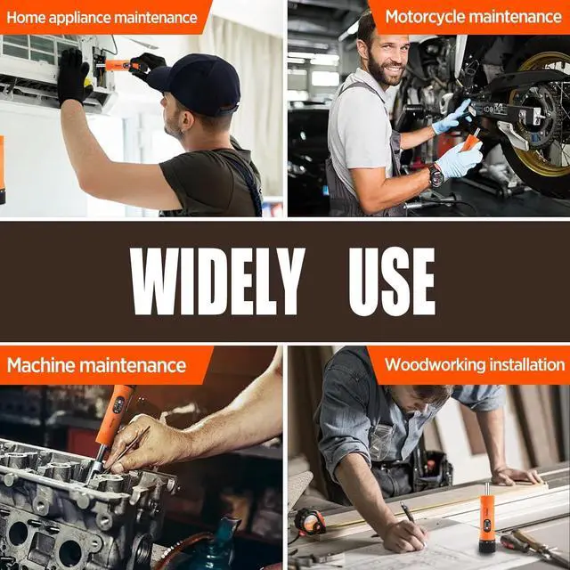 Alt view image 5 of 7 - 36Pcs Torque Screwdriver Wrench Driver Set 10-70 Inch Pounds lbs with 29 S2 Bits,5 Drive Sockets ,1/4" Socket Adapter for Maintenance,Tools, Bike Repairing and Mounting.