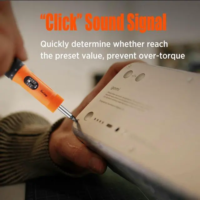 Alt view image 7 of 7 - 36Pcs Torque Screwdriver Wrench Driver Set 10-70 Inch Pounds lbs with 29 S2 Bits,5 Drive Sockets ,1/4" Socket Adapter for Maintenance,Tools, Bike Repairing and Mounting.