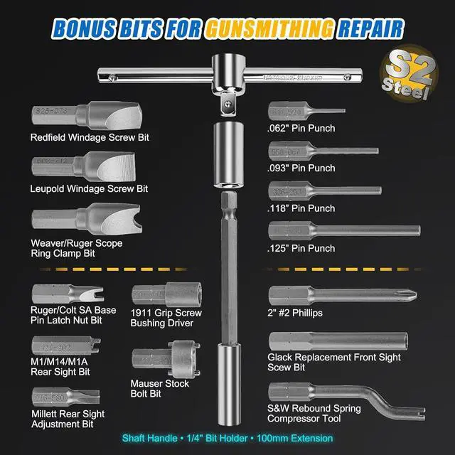 Alt view image 4 of 7 - 60Pcs Torque Screwdriver Wrench Set, 10-70 IN.LB, Inch Pound Torque Screwdriver Electrician with S2 Bits, 1/4 Inch Drive, 0.5 In-lbs Adjustable, Small Torque Wrench Tool Kit for Bike, Mounting