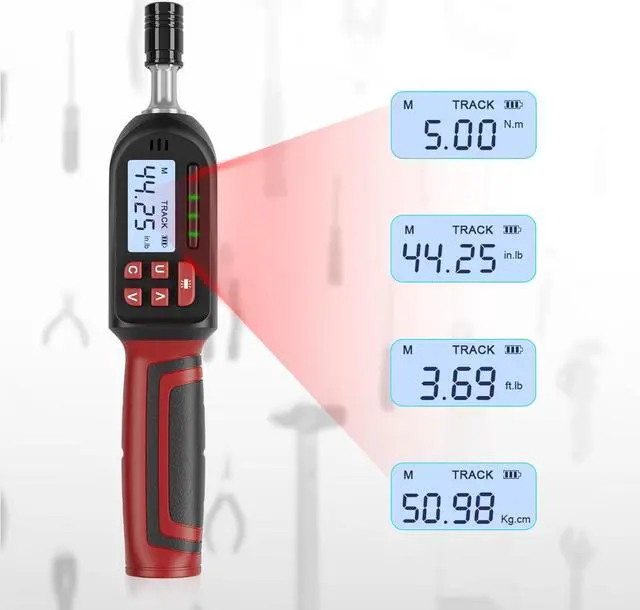 Alt view image 2 of 7 - Digital Torque Screwdriver, 1.33-44.25in.lb/0.15-5Nm, Electric Adjustable Torque Screwdriver Wrench Set with Buzzer, LED Notification, Preset Mode, Data Storage for Bike Repairing and Mounting