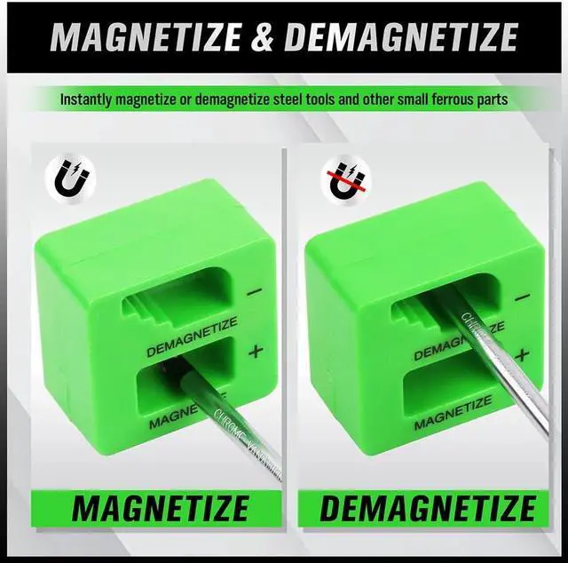 Alt view image 6 of 7 - 11PCS Screwdriver Set, Magnetic 5 Phillips and 5 Flat Head Tips for Fastening and Loosening Seized (11PCS)
