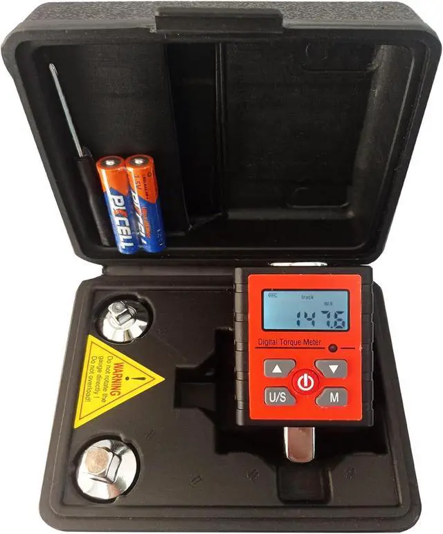 Main image of Digital Torque Adapter 1/2" Drive include adapters for 3/8" and 1/4" 4.5-147.6 ft-lb Torque Wench Converter with alarm torque settings torque meter tester