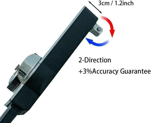 Alt view image 5 of 7 - Dial Indicator Torque Wrench,Indicating Torquemeter,Precision TLB Torque Wrench for Torque Testing,Cursor Spanner Wrench 0-100 N.m