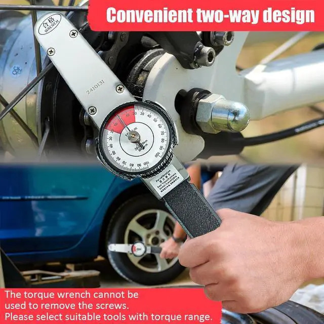 Alt view image 6 of 7 - Dial Indicator Torque Wrench,Indicating Torquemeter,Precision TLB Torque Wrench for Torque Testing,Cursor Spanner Wrench 0-100 N.m