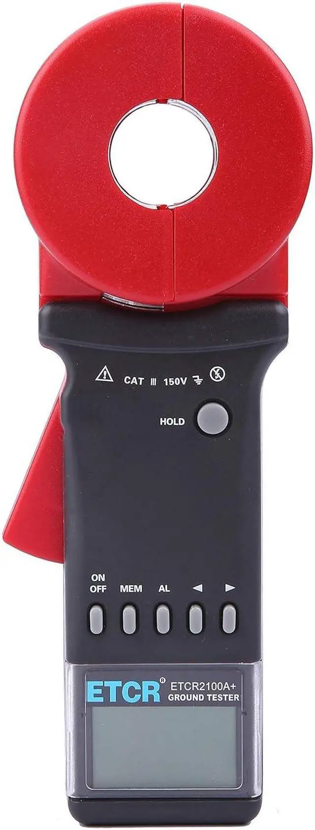 Alt view image 3 of 7 - 2100A+ Digital Clamp Ground Earth Resistance Meter Tester 0.01-200