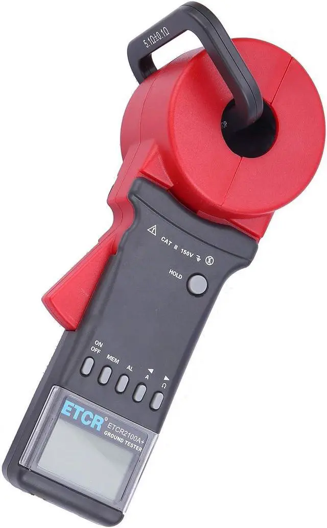 Alt view image 6 of 7 - 2100A+ Digital Clamp Ground Earth Resistance Meter Tester 0.01-200