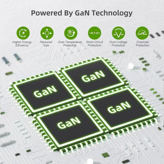 Alt view image 4 of 6 - USB C Charger, 210W GAN Fast Laptop Charging Block with Display PD 100W USB-C can Serve as MacBook Pro/Air,iPhone pro max,iPad,Pixel,Samsung Galaxy,etc Charging Station