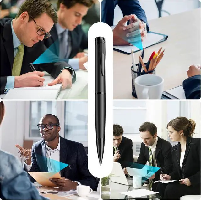 Alt view image 6 of 6 - Hidden Camera Ultra HD 1080P Spy Camera Pen Portable Security Camera with 32GB SD Card Loop Recording or Photo Nanny Mini Cam for Indoor and Outdoor