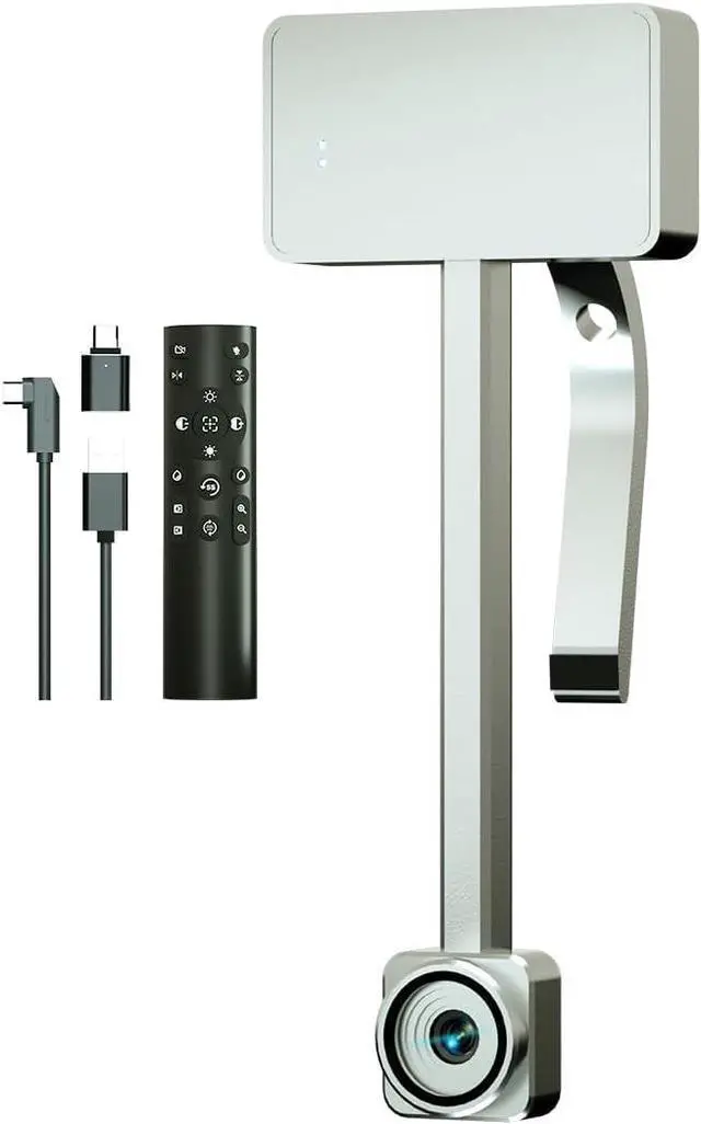 Main image of 4K Webcam for PC, Web Camera for Monitor with Remote, Ultra HD 1/2.55'' Sensor, Auto Focus, 10X Digital Zoom, and Privacy Protection, Webcams Computer Camera for PC/Video Calling/Zoom/Skype/Tea Silver
