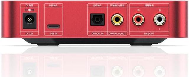 Alt view image 2 of 2 - FiiO K11 R2R DAC and Headphone Amplifier for Home Audio or PC, 6.35mm and Balanced 4.4mm, RCA, Coaxial, Optical, 1300mW, 384kHz/24Bit DSD256 (Red)
