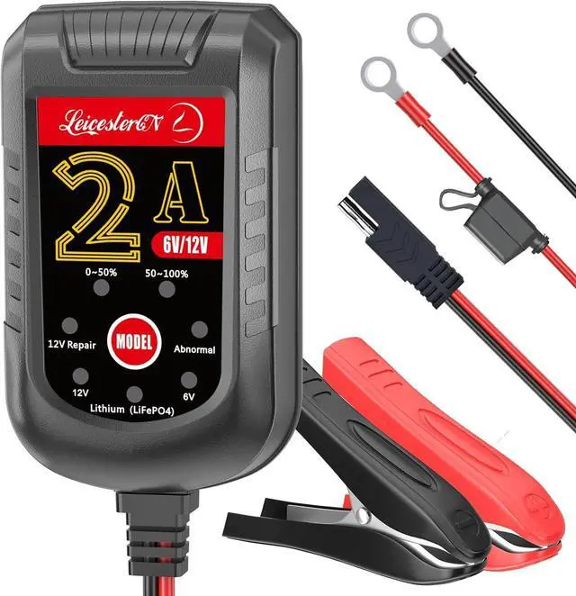 Main image of LST Trickle Battery Charger Automatic Maintainer 6V 12V Smart Float Charger for Automotive Car Motorcycle Lawn Mower Tractor SLA ATV AGM GEL CELL Lead Acid Batteries