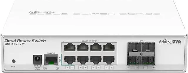 Main image of Mikrotik CRS112-8G-4S-IN 8 port Gigabit Cloud Router Switch 112-8G-4S-IN 4xSFP