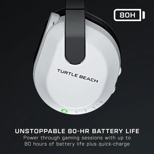 Alt view image 3 of 7 - Turtle Beach Stealth 600 Gen 3 Wireless Multiplatform Amplified Gaming Headset for Xbox Series X|S, Xbox One, PC, PS5, PS4, Mobile  Bluetooth, 80-Hr Battery, AI Noise-Cancelling Mic  White