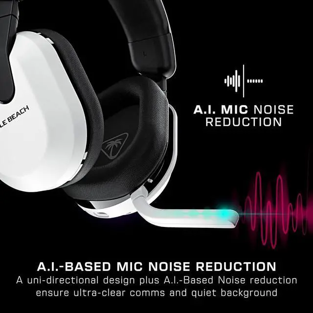 Alt view image 4 of 7 - Turtle Beach Stealth 600 Gen 3 Wireless Multiplatform Amplified Gaming Headset for Xbox Series X|S, Xbox One, PC, PS5, PS4, Mobile  Bluetooth, 80-Hr Battery, AI Noise-Cancelling Mic  White