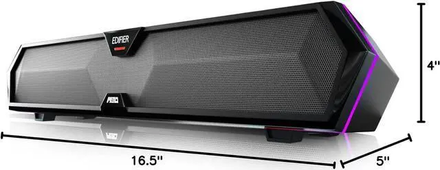 Alt view image 7 of 7 - MG300 Computer Sound Bar: Loud Speakers with Deep Bass - Switch RGB Built-in Microphone for Gaming Speakers Wireless Bluetooth 5.3 & USB Adapter PC Sound Bar for Desktop
