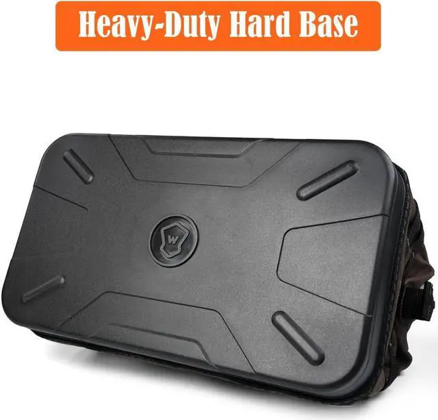 Alt view image 3 of 7 - 45-Pockets Waxed Canvas Tool Bag, 16-Inch Heavy-Duty electrician tool bag, Hard-Bottom tool bag, Large-Open technician tool bag, HVAC tools bag, Electrical tool bag, Maintenance tool bag