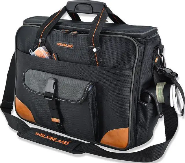 Main image of 88-Pockets Electrician tool bag, Electricians tool bag, Electrician bag, Electrical tool bags, Technician tool bag, Computer technician bag, Laptop tool bag, HVAC tool bag