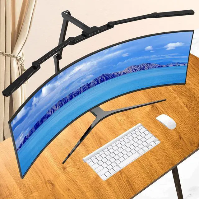 Main image of Transformable LED Desk Lamp, 41.5" Large Architect Desk Lamp with Clamp, 3 Light Bars Desk Light for Home Office, 24W Auto Dimming Office Lighting Table Light for L Shaped Desk