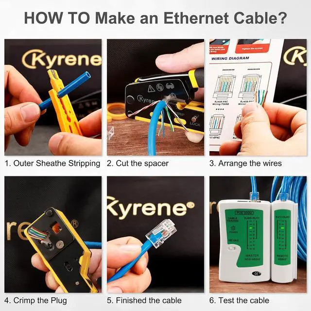 Alt view image 7 of 7 - 50PCS RJ45 Connectors, Ethernet Cat6 Connector, RJ45 Pass Through Connector, Cat 6 Pass Through RJ45 Connectors for Solid or Stranded UTP Ethernet Cable