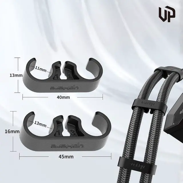 Alt view image 3 of 7 - CPU Liquid Coolers Tube Combs 8 Pieces Set =4 Pieces for Tube Diameter Up to 11mm(0.43in)/4 Pieces for Tube Diameter Up to 13mm(0.51in)- Black