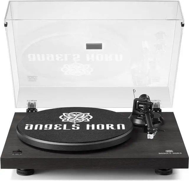 Main image of High Fidelity Vinyl Record Player, Bluetooth Turntable, 2 Speed Belt Drive, Built-in Preamp, Adjustable Counterweight,Magnetic Cartridge (Black)