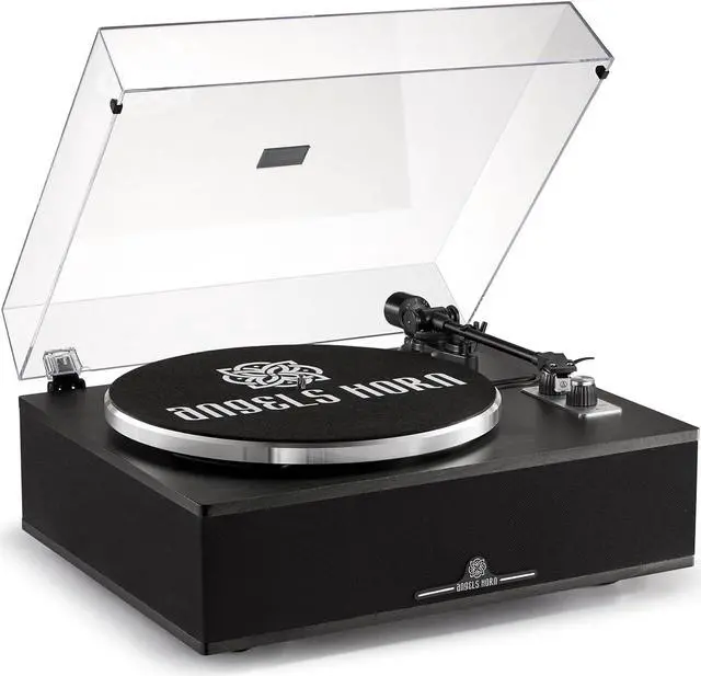 Main image of Bluetooth Vinyl Record Player - High-Fidelity 2-Speed Turntable with Built-in Speakers - Includes Phono Preamp & Magnetic AT-3600L Cartridge - Black Classic Edition