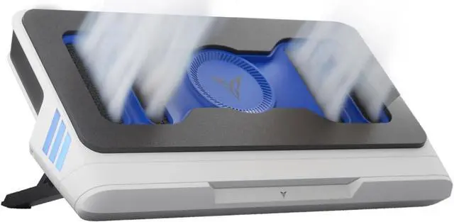 Main image of Laptop Cooling Pad Wind-Pressure Closed-Loop Turbo-Fan (MAX 3000RPM) Dual Noise Reduction Intelligent Temperature Control 3-Angle Adjustable RGB Laptop Cooling Stand Wide Compatibility