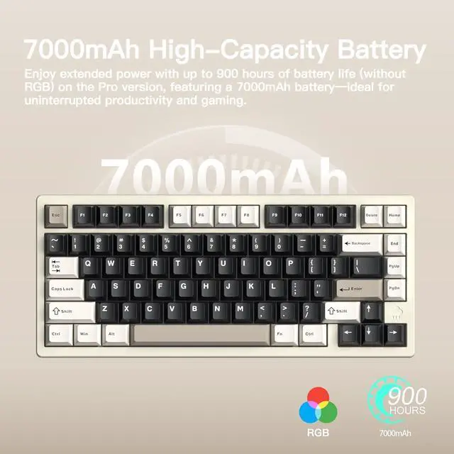 WOB Rainy75 CNC Aluminum HMX/JWK/Cocoa Switches Triple-Mode