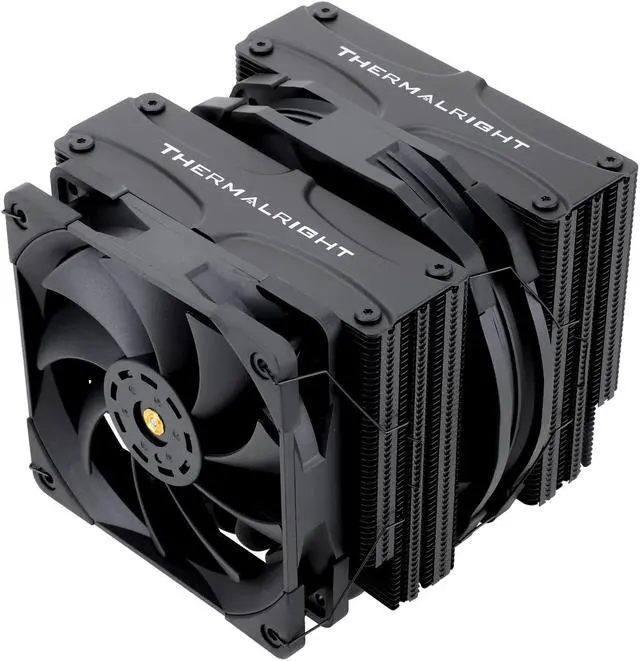 Alt view image 7 of 7 - Thermalright Black CPU Air Cooler,Dual Tower 5 Heat Pipe,TL-D14X-B and TL-C12PRO PWM Fan,Aluminium Heatsink Cover, AGHP Technology, for AMD AM4/AM5/Intel LGA 1150/1151/1155/1156/1200/2011/1700