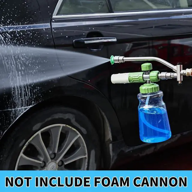 Alt view image 7 of 7 - Foam Cannon Dual Connector Accessory,Pressure Washer Double Tip Attachment for Foam Blaster with 7 Power Washer Sprayer Nozzles, 1/4" Quick Connect, 3600 PSI(Without Foam Cannon)